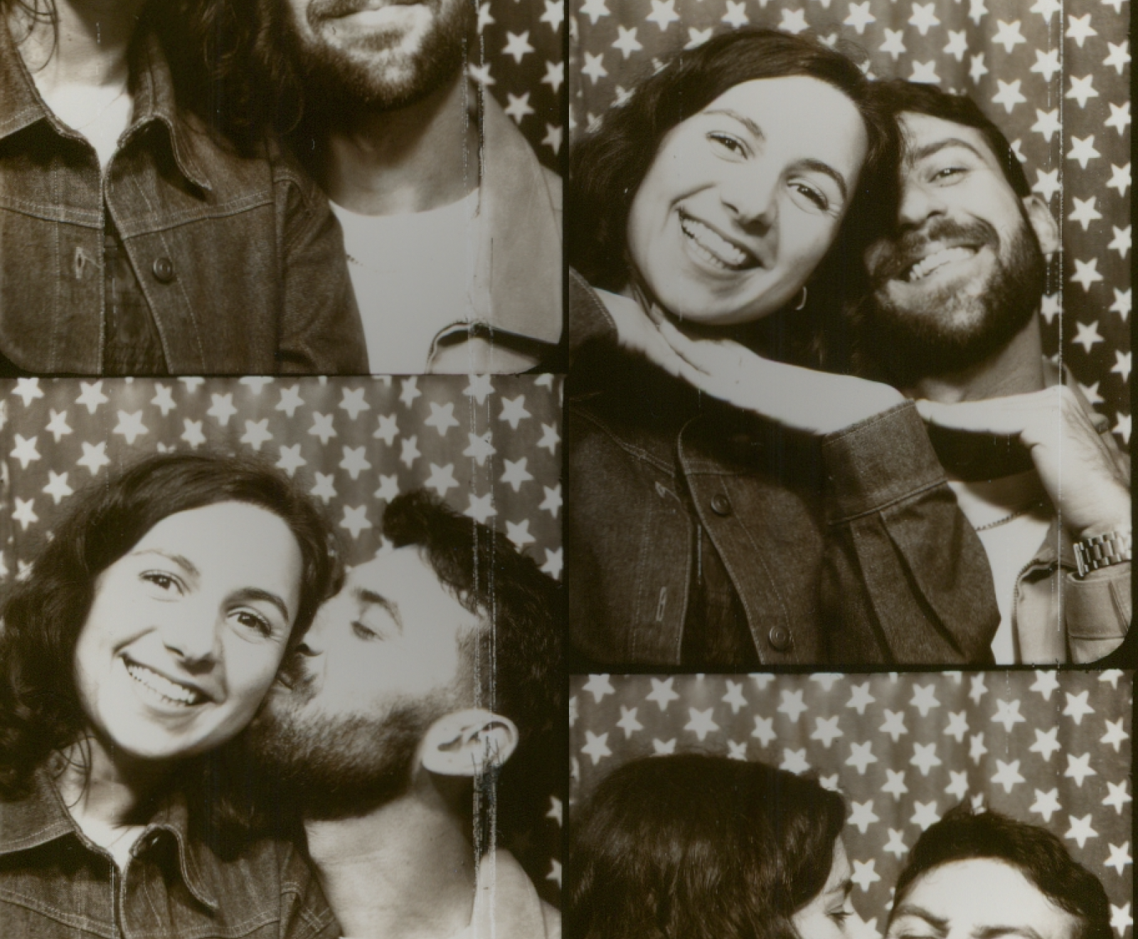Photobooth strips of Oli and Georgia